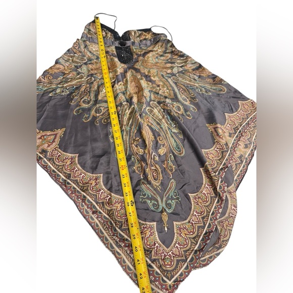 Cortefiel Elegant Multicolor Spaghetti Strap Dress Size:L - Picture 6 of 10